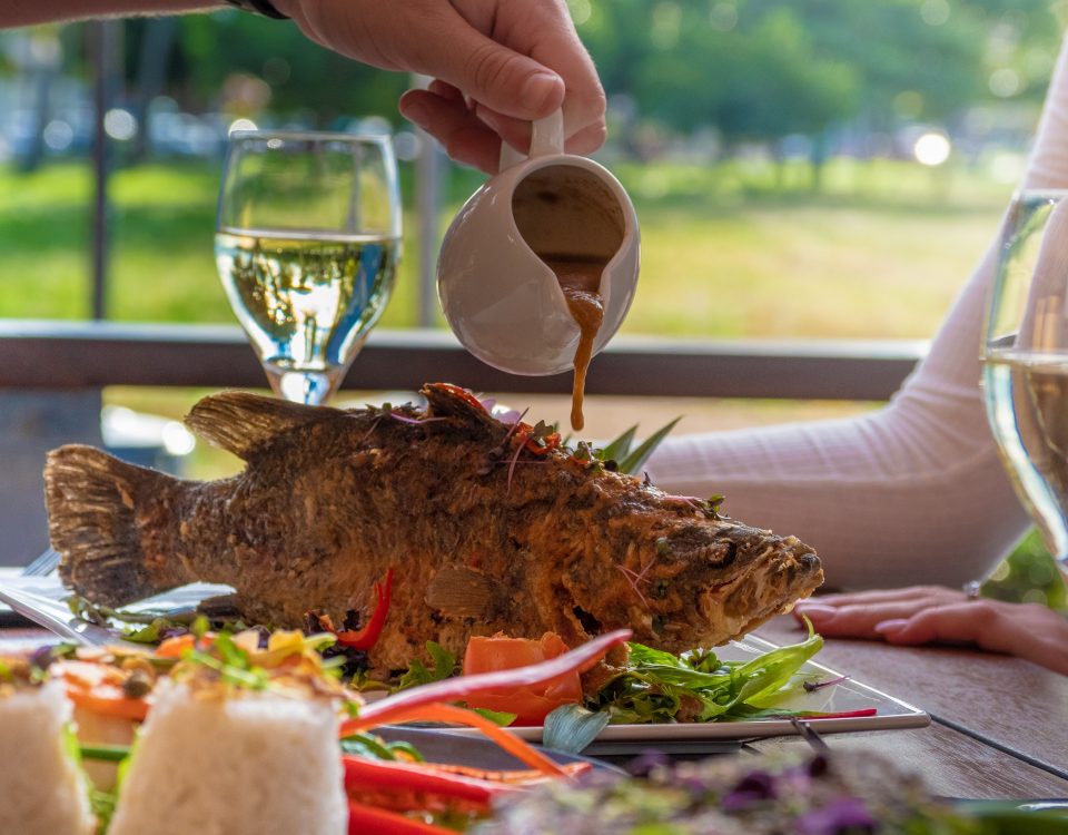 Whole Baked Barramundi